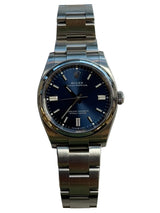 Rolex - Pre-owned Stainless Steel Oyster Perpetual 36 Blue Dial 126000