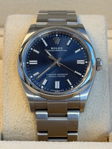 Rolex - Pre-owned Stainless Steel Oyster Perpetual 36 Blue Dial 126000