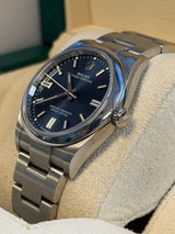 Rolex - Pre-owned Stainless Steel Oyster Perpetual 36 Blue Dial 126000