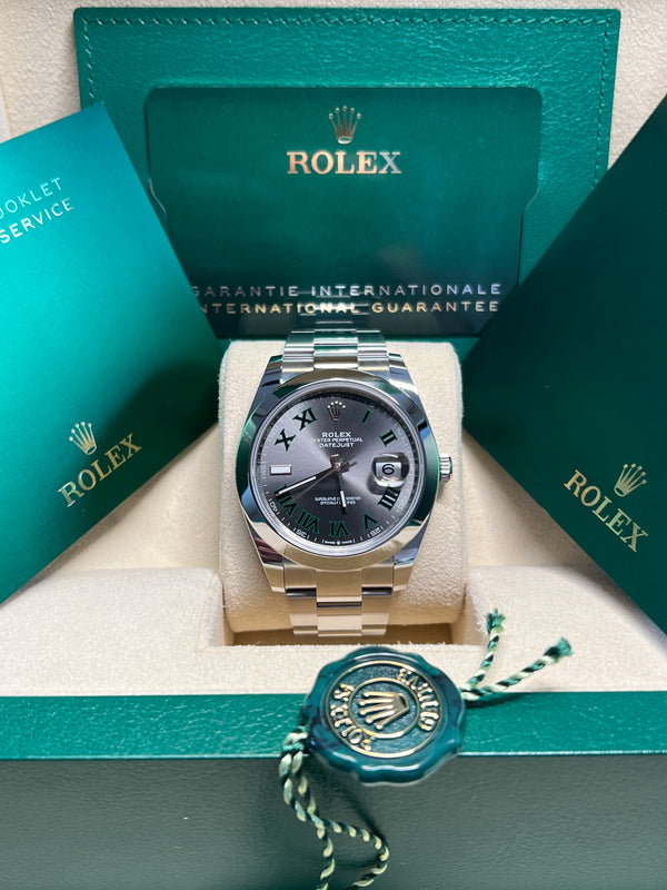 Rolex - Pre-owned Datejust 41mm Wimbledon Dial Oyster Bracelet 126300