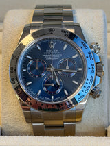 Rolex - Pre-owned White Gold Daytona Blue Dial 126509