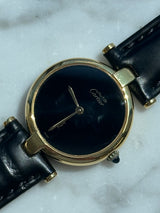 Cartier - Pre-owned Must Tank Vermeil Black Dial 24mm 590004