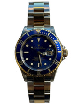 Rolex - Pre-owned Two Tone Yellow Gold Submariner "Bluesy" 16613LB