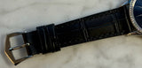 Patek Philippe - Pre-owned White Gold Calatrava 33mm Blue Dial Diamond Bezel 4896G