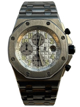Audemars Piguet - Pre-owned 42mm Royal Oak Offshore Chronograph Silver Dial 25721ST