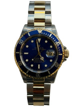 Rolex - Pre-owned Two Tone Yellow Gold Submariner "Bluesy" 16613