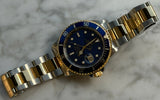 Rolex - Pre-owned Two Tone Yellow Gold Submariner "Bluesy" 16613