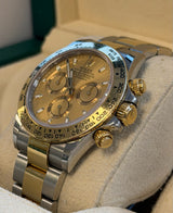 Rolex - Pre-owned Two Tone Yellow Gold Daytona Champagne Dial 116503
