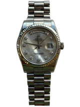 Rolex - Pre-owned White Gold Day-Date 36 Mother of Pearl (MOP) Diamond Dial 118239