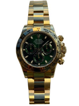Rolex - Pre-owned Yellow Gold Daytona Green Dial "John Mayer" 116508