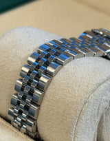 Rolex - Pre-owned Stainless Steel Lady-Datejust 28mm Pink Roman Dial Jubilee Bracelet 279160