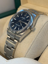 Rolex - Pre-owned Stainless Steel Oyster Perpetual 34 Blue Dial 124200