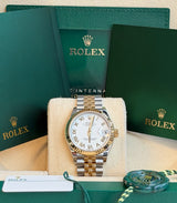 Rolex - Unworn Two Tone Yellow Gold Datejust 31 White Roman Dial Jubilee Bracelet 278273
