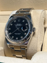 Rolex - Pre-owned Datejust 41mm Black Diamond Dial Oyster Bracelet 126334