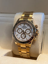 Rolex - Pre-owned Yellow Gold Daytona White Dial 116508