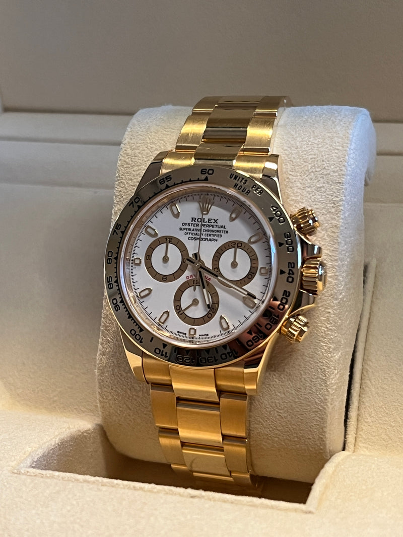Rolex - Pre-owned Yellow Gold Daytona White Dial 116508