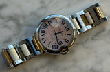 Cartier - Pre-owned Two Tone Rose Gold Ballon Bleu 36mm Mother of Pearl Dial W6920033