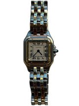 Cartier - Pre-owned Two Tone Yellow Gold Panthère Small 22 x 27mm White Dial W25029B6