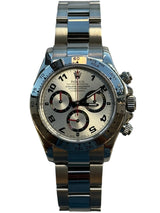 Rolex - Pre-owned White Gold Daytona Silver Racing Dial 116509