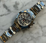 Rolex - Pre-owned White Gold Daytona Silver Racing Dial 116509
