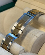 Rolex - Pre-owned Two Tone Yellow Gold Datejust 41 Wimbledon Roman Dial Oyster Bracelet 126333