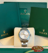 Rolex - Pre-owned Oyster Perpetual 28 Silver Dial 276200