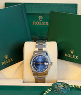 Rolex - Pre-owned Datejust 31 Blue Roman Dial Oyster Bracelet 278274