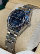 Rolex - Pre-owned Datejust 31 Blue Roman Dial Oyster Bracelet 278274