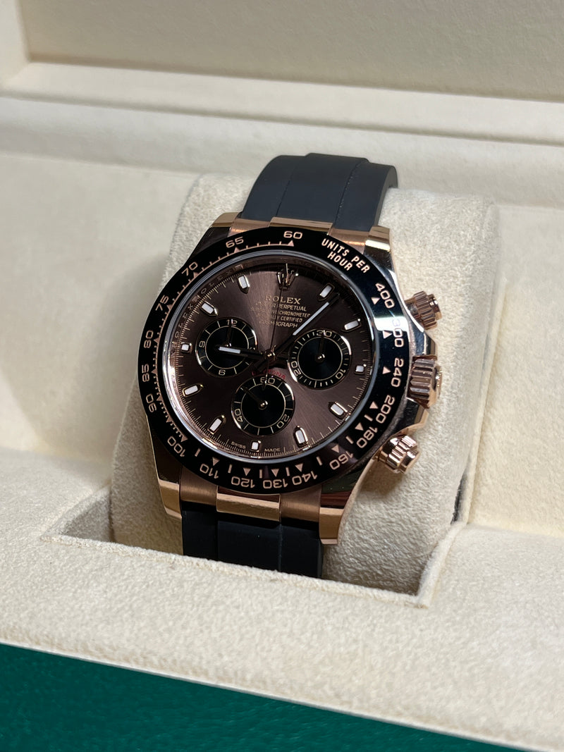 Rolex - Pre-owned Rose Gold Daytona 116515LN Chocolate Dial