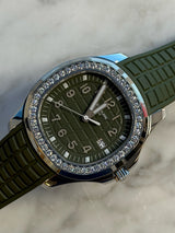 Patek Philippe - Unworn Aquanaut Luce 38.8mm Green Dial Diamond Bezel 5267/200A-011