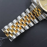 Rolex - Pre-owned Two Tone Yellow Gold Datejust 36 Champagne Dial Oyster Bracelet 126233