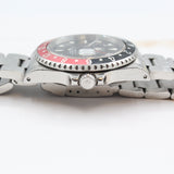 Rolex - Pre-owned 40mm Stainless Steel 16710 Rolex GMT "Coke" Master II Black Dial Stainless Steel Bezel Oyster Bracelet.