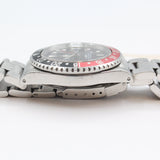 Rolex - Pre-owned 40mm Stainless Steel 16710 Rolex GMT "Coke" Master II Black Dial Stainless Steel Bezel Oyster Bracelet.
