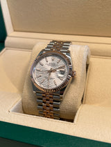 Rolex - Two Tone Rose Gold Datejust 36mm Silver Motif Dial 126231