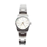 Rolex - Pre-owned Stainless Steel Oyster Perpetual 34 Silver Dial 124200