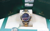 Rolex - Unworn Two Tone Yellow Gold Daytona Blue Dial 116503 NOS FULL STICKERS