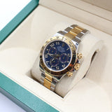 Rolex - Unworn Two Tone Yellow Gold Daytona Blue Dial 116503 NOS FULL STICKERS