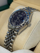 Rolex - Pre-owned Datejust 31 Purple Diamond VI Dial Diamond Bezel Jubilee Bracelet 278344RBR