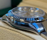 Rolex - Pre-owned Stainless Steel Lady-Datejust 28mm Silver Index Dial Oyster Bracelet 279174