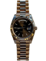 Rolex - Unworn Rose Gold Day-Date 40 Presidential Chocolate Index Dial 228235