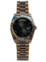 Rolex - Unworn Rose Gold Day-Date 40 Presidential Slate Ombre Roman Dial 228235 with STICKERS