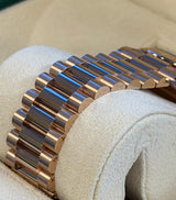 Rolex - Unworn Rose Gold Day-Date 40 Presidential Slate Ombre Roman Dial 228235 with STICKERS