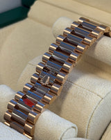 Rolex - Unworn Rose Gold Day-Date 40 Presidential Slate Ombre Roman Dial 228235 with STICKERS