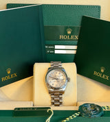 Rolex - Pre-owned White Gold Lady-Datejust 26mm Silver Diamond Dial 179179