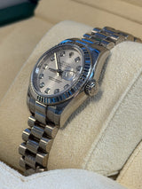 Rolex - Pre-owned White Gold Lady-Datejust 26mm Silver Diamond Dial 179179