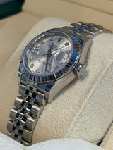Rolex - Pre-owned Stainless Steel Lady-Datejust 28mm Silver Star Diamond Dial Jubilee Bracelet 279174