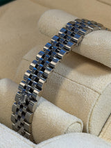 Rolex - Pre-owned Stainless Steel Lady-Datejust 28mm Silver Star Diamond Dial Jubilee Bracelet 279174