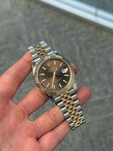 Rolex - Unworn Two Tone Rose Gold Datejust 41 Chocolate Index Dial Jubilee Bracelet 126331