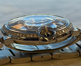 Cartier - Pre-owned Stainless Steel Ballon Bleu 36mm Silver Diamond Dial Diamond Bezel W4BB0036