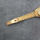Rolex - Pre-owned 26mm Yellow Gold Lady Datejust 26 Champagne Ruby and Diamond Dial 69178